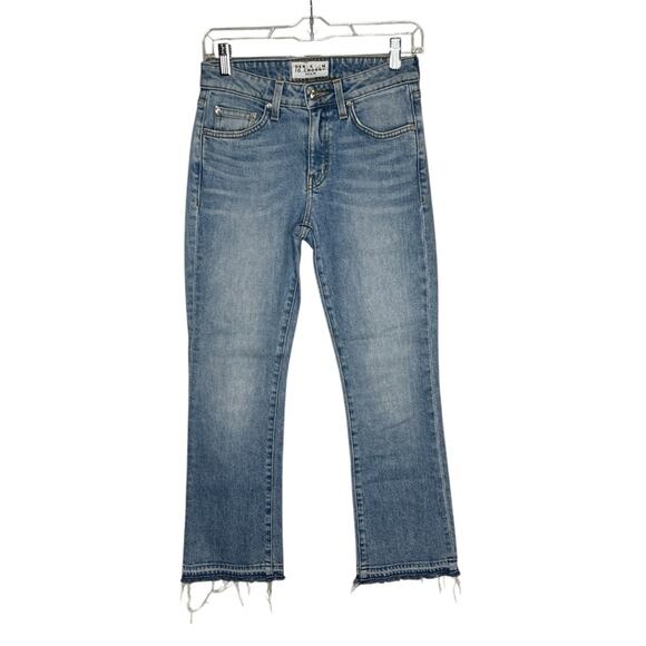 Derek Lam 10 Crosby Gia Mid Rise Cropped Flare Jean - Picture 2 of 10